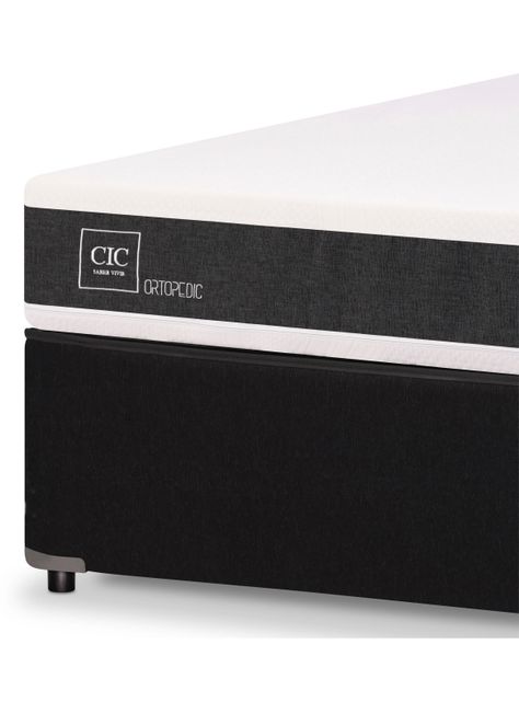 Diván Cama New Ortopedic Black + Cubre Colchón-3
