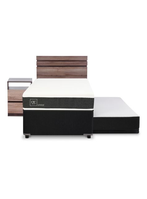 Diván Cama New Ortopedic Black + Set Muebles Ares-2