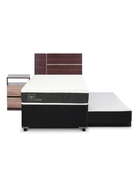 Diván Cama New Ortopedic Black + Set Muebles Enio-1