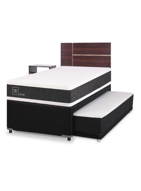 Diván Cama New Ortopedic Black + Set Muebles Enio-0