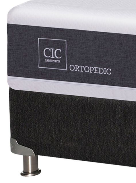 Box Spring New Ortopedic Black 1 Plaza-2