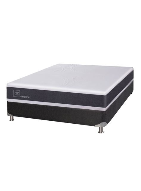 Box Spring New Ortopedic Black 2 Plazas Base Normal-0