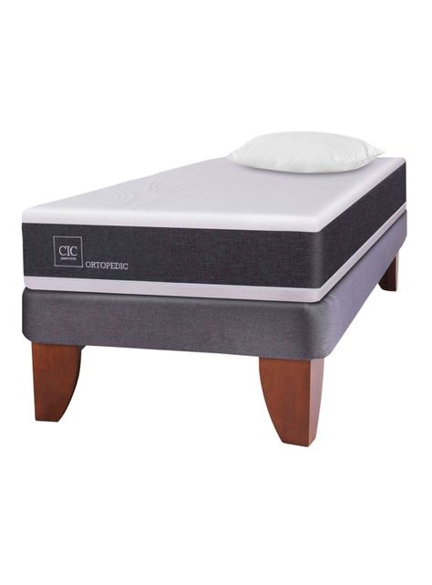 Cama Europea New Ortopedic 1.5 Plazas + Almohada-0