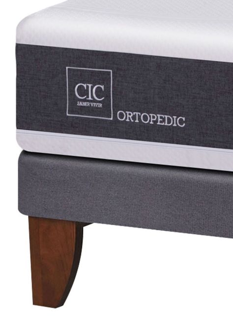 Cama Europea New Ortopedic 2 Plazas Base Dividida + Set Muebles Ares-2