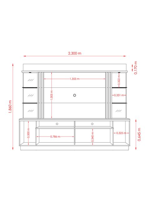 Home Tv 55" Frizz Gold 2 Puertas-1