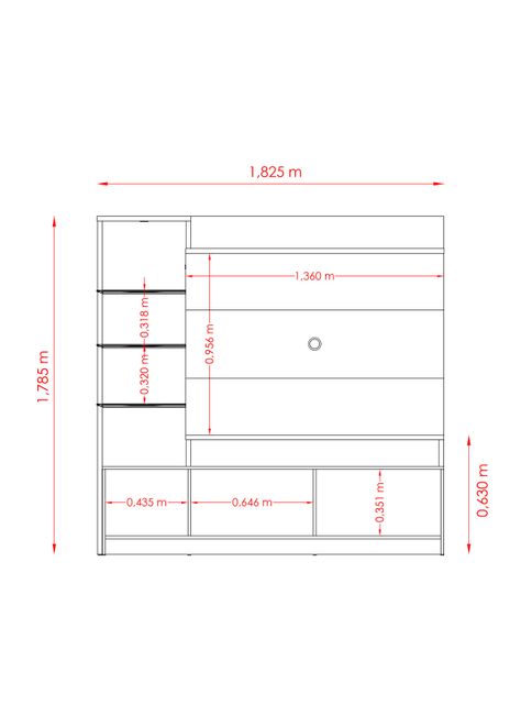 Home Tv 55" Frizz Prime 2 Puertas-1
