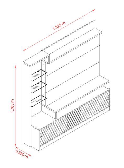 Home Tv 55" Frizz Prime 2 Puertas-2