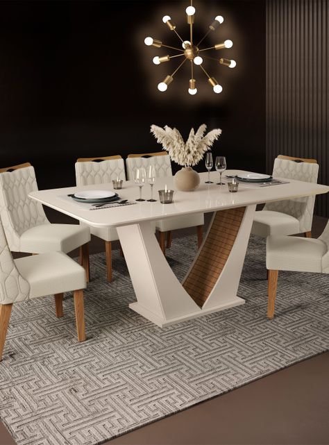 Juego de Comedor Dalila + 6 Sillas-5