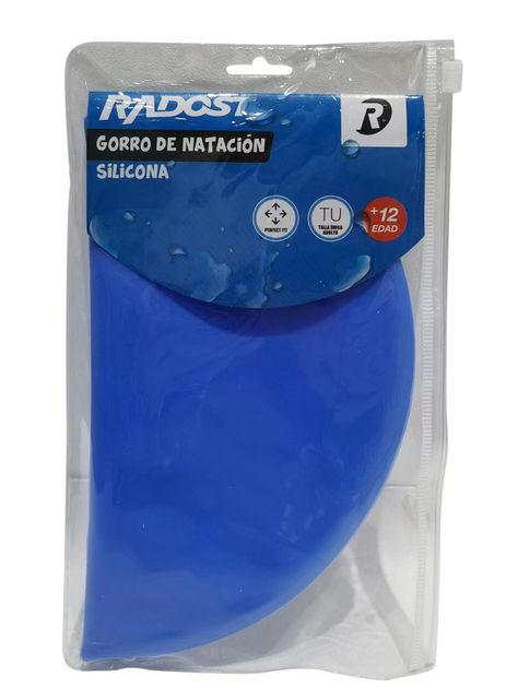 Gorro Natación Silicon Adultos Azul-1