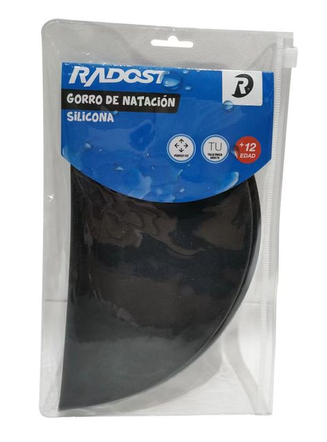 Gorro Natación Silicon Adultos Negro-1