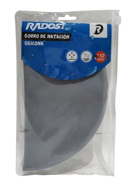 Gorro Natación Silicon Adultos Gris-1
