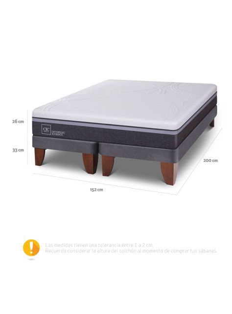 Cama Europea Ortopedic Advance 2 Plazas Base Dividida-1