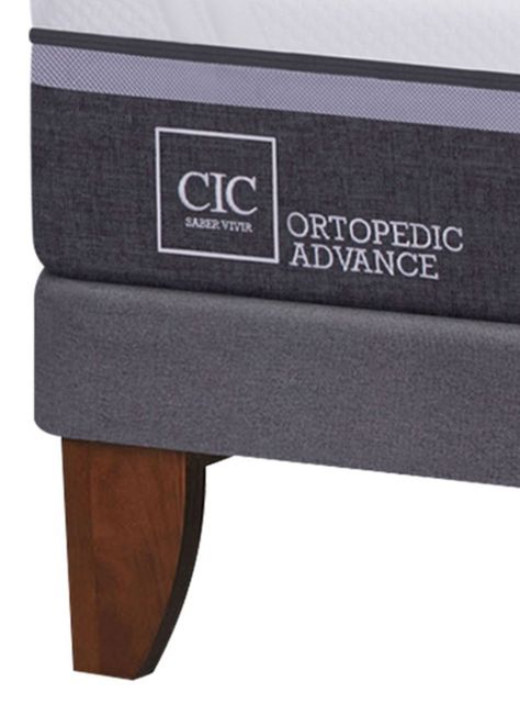 Cama Europea Ortopedic 2 Plazas Base Normal + Almohadas-2