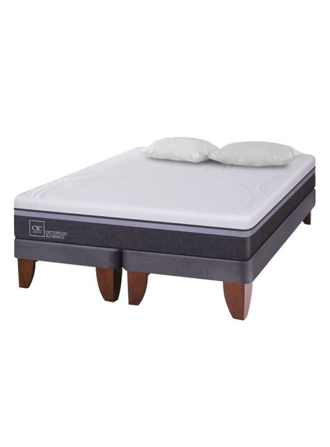 Cama Europea Ortopedic Advance 2 Plazas Base Dividida + 2 Almohadas-0