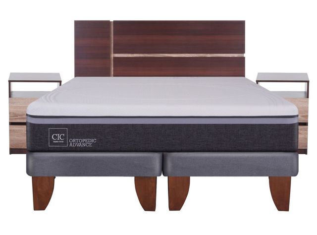 Cama Europea Ortopedic Advance King + Set Muebles Enio-1