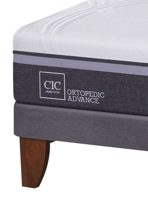 Cama Europea Ortopedic Advance 2 Plazas Base Normal + Set Muebles Milán-2