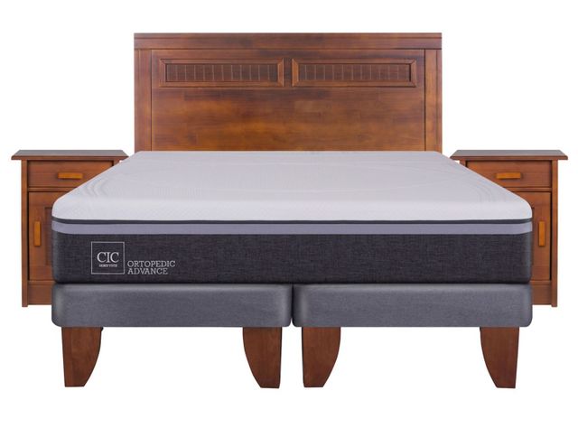 Cama Europea Ortopedic Advance King + Set Muebles Milán-1