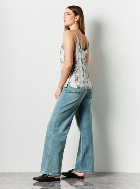 Blusa Doble Capa Tirantes Finos Estampada-3
