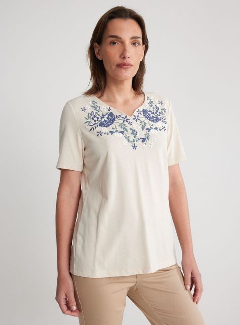 Polera Estampada en Hombros-0