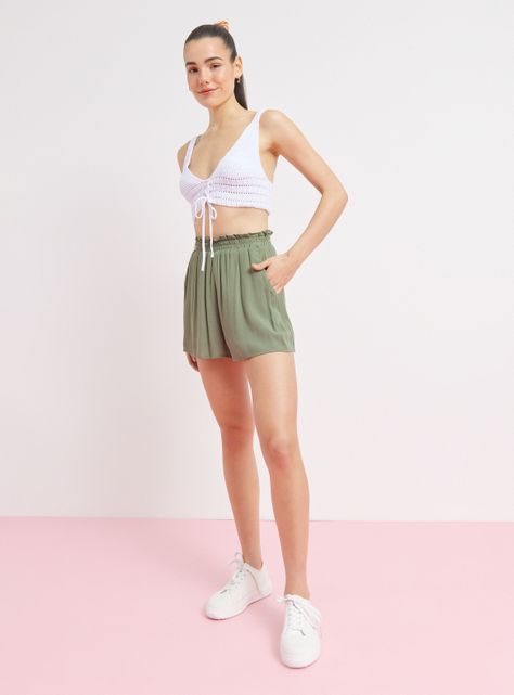Polera Top crop Tejido-4