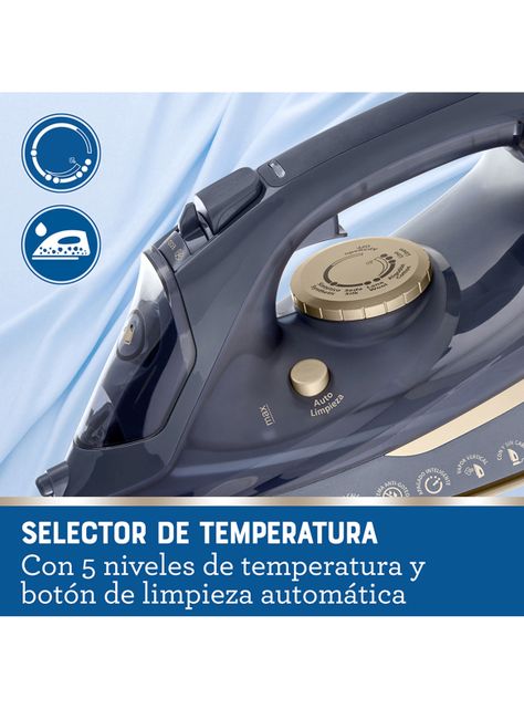 Plancha a Vapor Inalámbrica 2 en 1 Cerámica GCSTCC5000 Azul-8