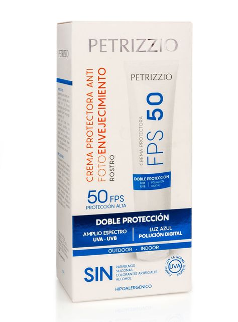 Protector Petrizzio Solar Rostro FPS50 Luz Azul-1