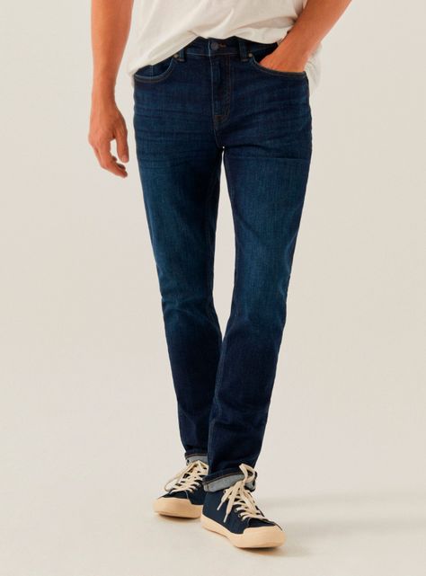 Jeans Skinny Lavado Oscuro-0