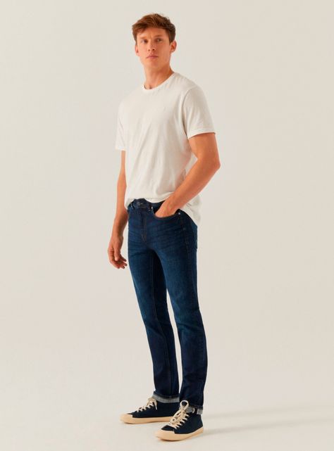 Jeans Skinny Lavado Oscuro-2