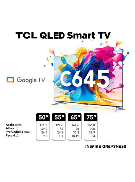 QLED Smart TV 55" UHD 4K C645 Android TV-1
