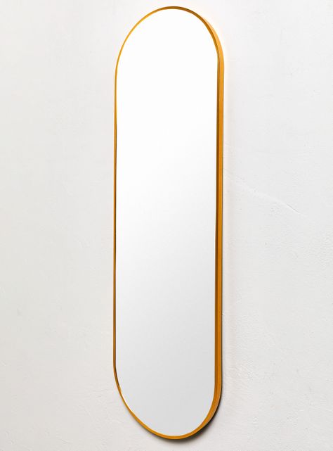 Espejo Pie Ovalado Dorado 40x130 cm-1