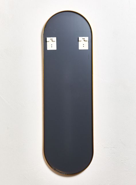 Espejo Pie Ovalado Dorado 40x130 cm-2