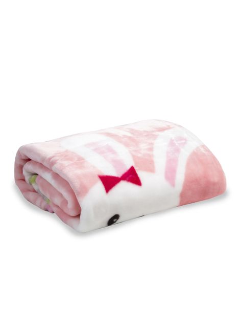 Frazada Reversible Bebe Conejito Rosada Bebesit-2