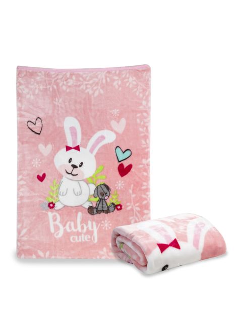 Saco Bebe con Broche Conejito Rosada Bebesit-3