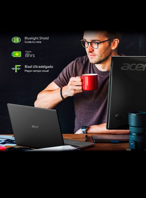 Notebook Aspire 3 A315-56-31LE-10 Intel Core i3 1005G1 Intel UHD Graphics 8GB RAM 512GB SSD 15.6"-4
