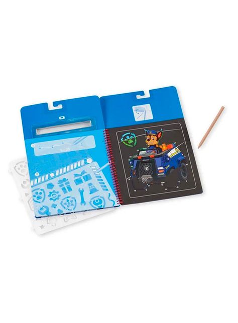 Paw Patrol Melissa & Doug Scratch Art Chase Caramba-1