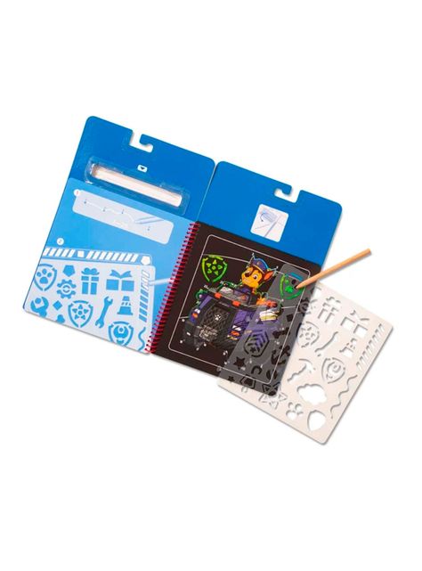 Paw Patrol Melissa & Doug Scratch Art Chase Caramba-0