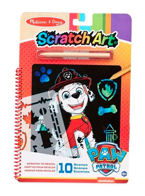 Paw Patrol Melissa & Doug Scratch Art Marshall Caramba-2