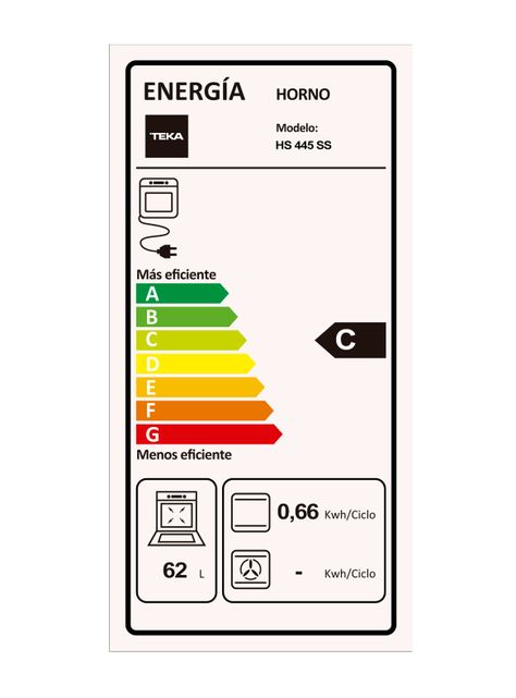 Horno Empotrado 62 Litros HS-445 SS-5