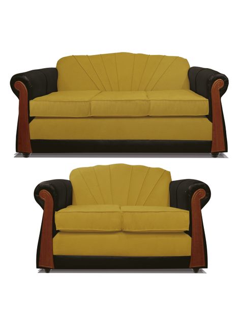 Juego de Living Marsella 3.2 Cuerpos Tela/PU-0
