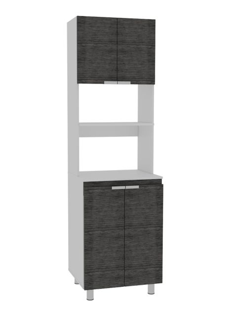 Combo Muebles Alacena + Microondas + Barra Auxiliar Fendi-2