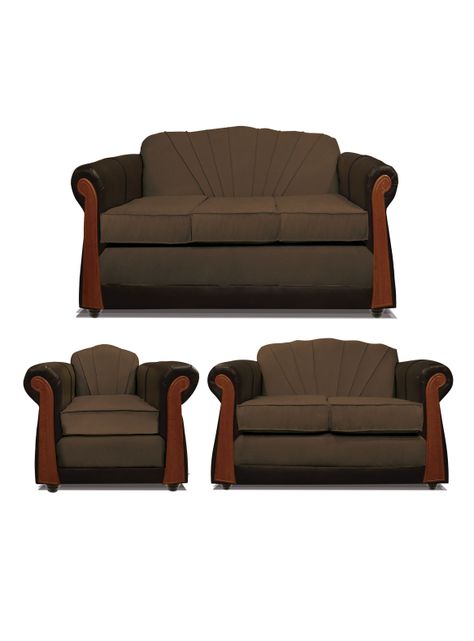 Juego Living Marsella 3.2.1 Cuerpos Tela/PU-0