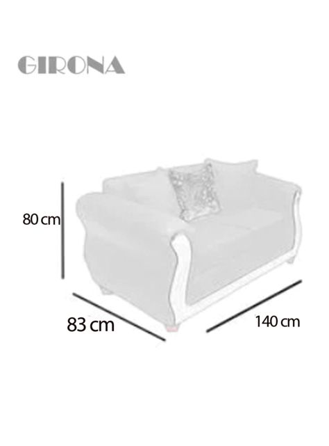 Sofá 2 Cuerpos Girona Tela/PU-1