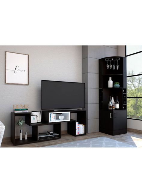 Bar Esquinero + Rack Extensible TV 40" Beijing-5