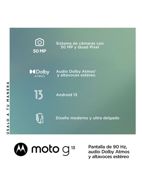 Smartphone Moto G13 128GB 6.5" Gris Oxford Movistar-4