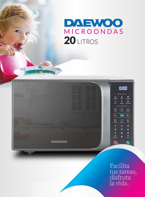 Microondas Digital 20 Litros Espejado D120DS-5