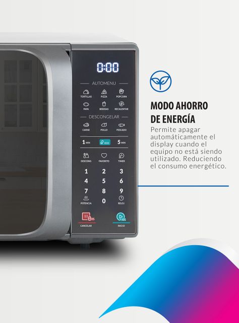 Microondas Digital 20 Litros Espejado D120DS-3