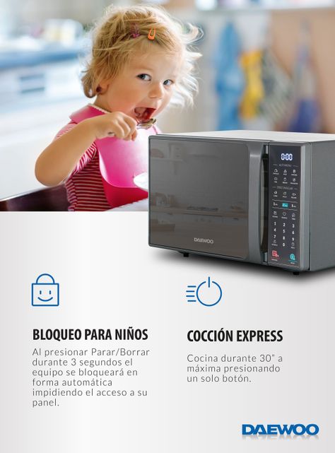 Microondas Digital 20 Litros Espejado D120DS-6