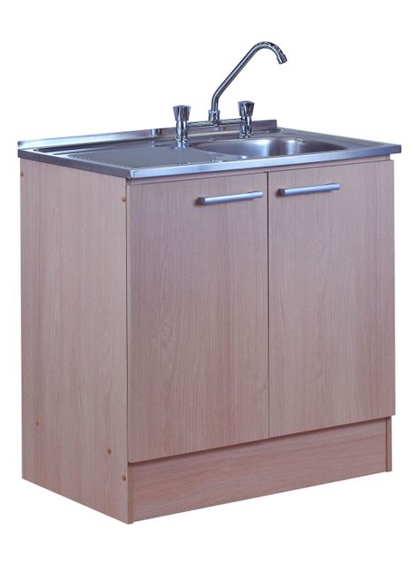 Kit Lavaplatos 80 Izquierdo Beige-1