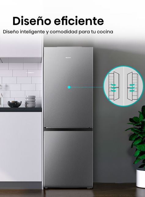 Refrigerador Bottom Freezer Frío Directo 165 Litros RD-22DC-3