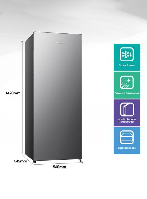 Freezer Vertical Frío Directo 153 Litros RS-20DC-1